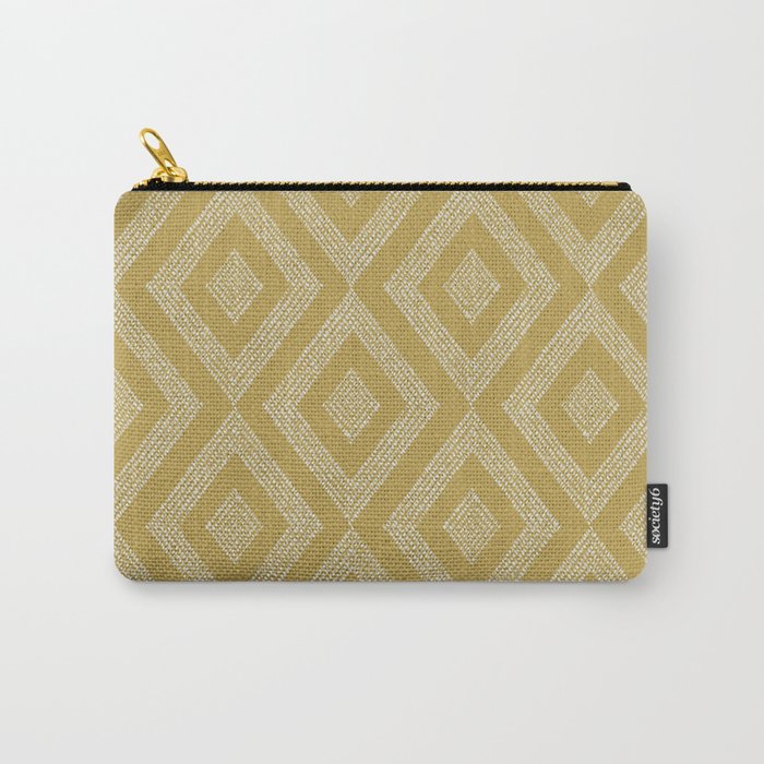 Hand-drawn Rhombus Pattern #1 Carry All Pouch Gallery Image 1