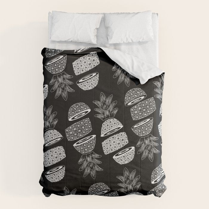 Pineapples (Dark/Sliced) Comforter Gallery Image 1