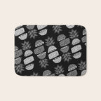 Pineapples (Dark/Sliced) Bath Mat Gallery Image 1
