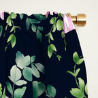 Whimsical Cheerful Bows Plants Window Curtain Gallery Image 2