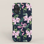 Whimsical Cheerful Bows Plants iPhone Case Gallery Image 1