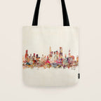 Chicago Illinois skyline Tote Bag Gallery Image 1
