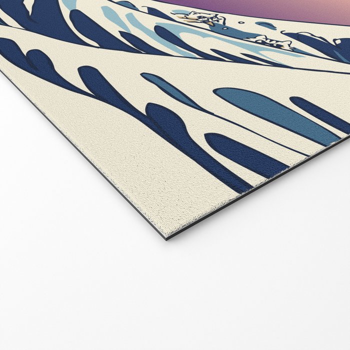 The Great Wave Of  Cat Welcome Mat Gallery Image 2
