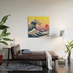 The Great Wave Of  Cat Wood Wall Art Gallery Image 2