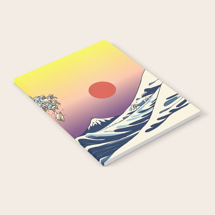 The Great Wave Of  Cat Notebook Gallery Image 1