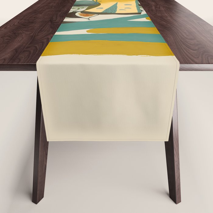 Modern Fig Still Life Table Runner Gallery Image 1