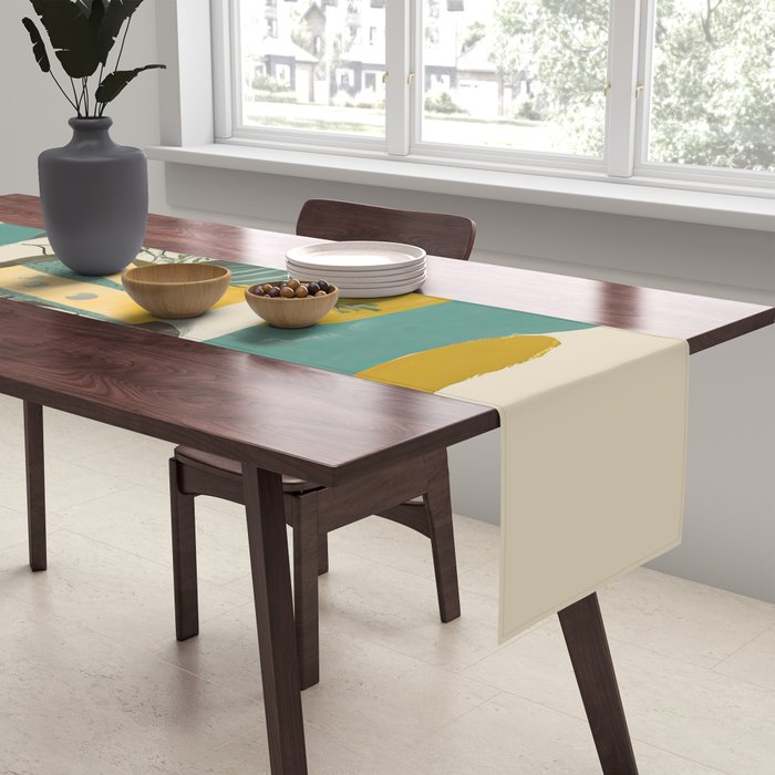 Modern Fig Still Life Table Runner Gallery Image 2