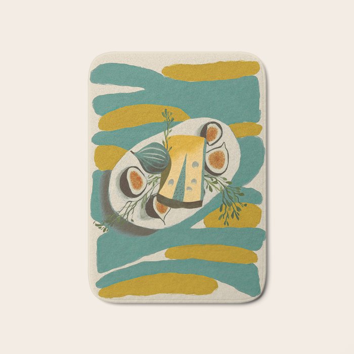 Modern Fig Still Life Bath Mat Gallery Image 1