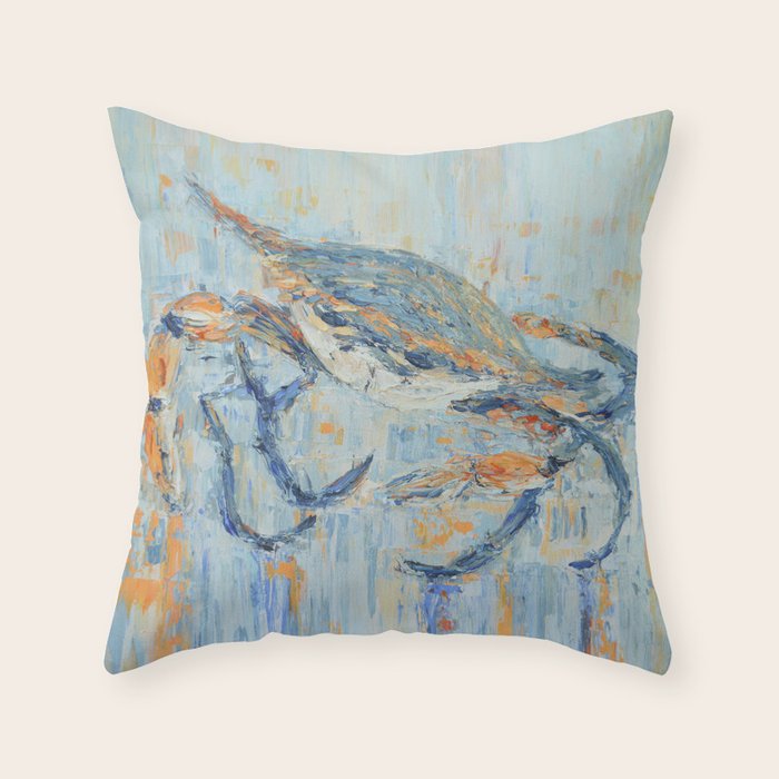 Chesapeake Blue Crab Throw Pillow Gallery Image 1