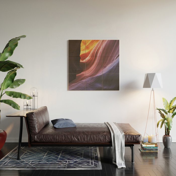 Antelope Canyon Wood Wall Art Gallery Image 2