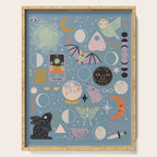 Lunar Pattern: Blue Moon Serving Tray Gallery Image 1