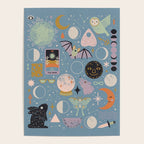 Lunar Pattern: Blue Moon Poster Gallery Image 4