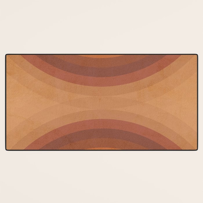 Double the Rainbow - Terracotta Desk Mat Gallery Image 3