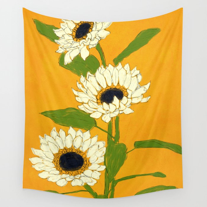 Sunflower Yellow Sami Wall Tapestry Gallery Image 1