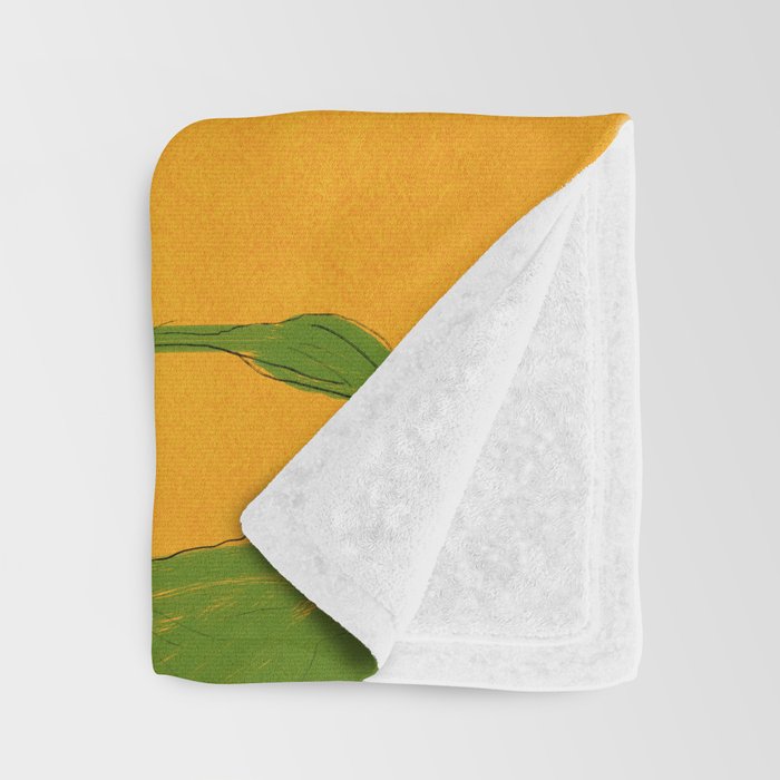Sunflower Yellow Sami Throw Blanket Gallery Image 3