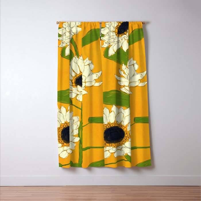 Sunflower Yellow Sami Window Curtain Gallery Image 3