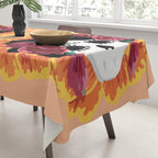 Catrina frida mexican kawaii cute sugar skull mexican style mexican flower marigold skeleton  Tablecloth Gallery Image 3