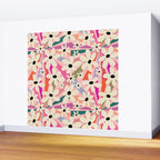 Retro Psychedelic Daisy Flower - Rainbow Color Wall Mural Gallery Image 2