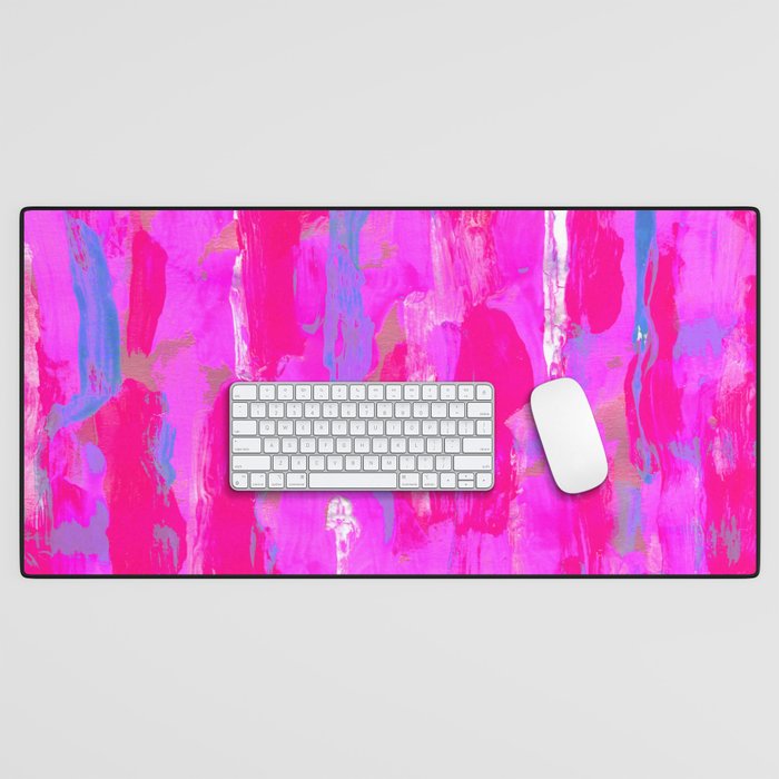 Vibrant Pink Desk Mat Gallery Image 1