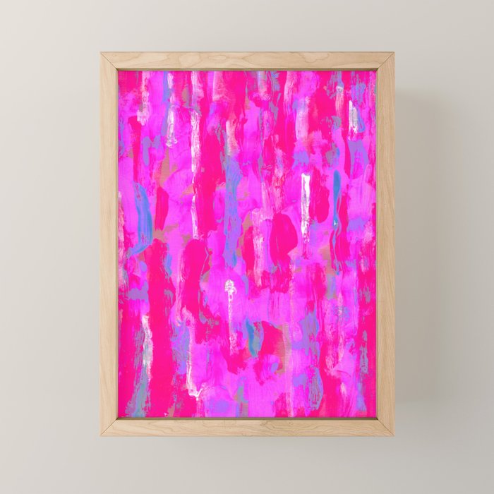 Vibrant Pink Mini Art Print Gallery Image 1