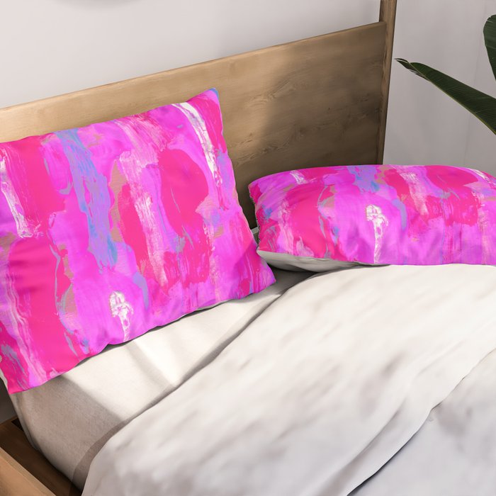 Vibrant Pink Pillow Sham Gallery Image 2