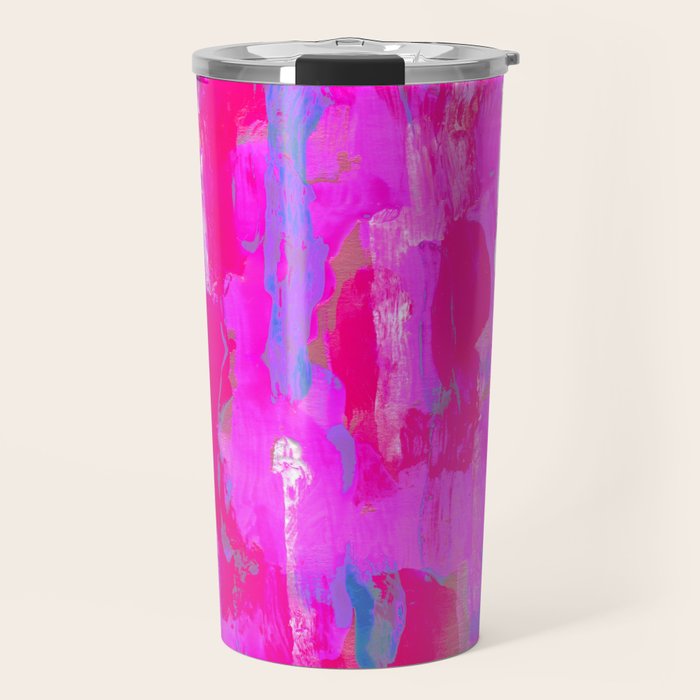 Vibrant Pink Travel Mug Gallery Image 1