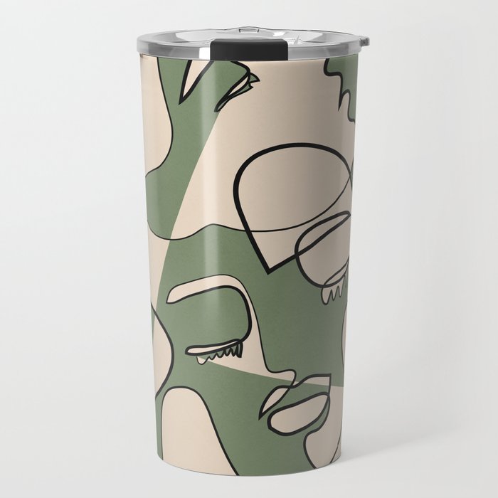 Abstract Faces 7 Travel Mug Gallery Image 1
