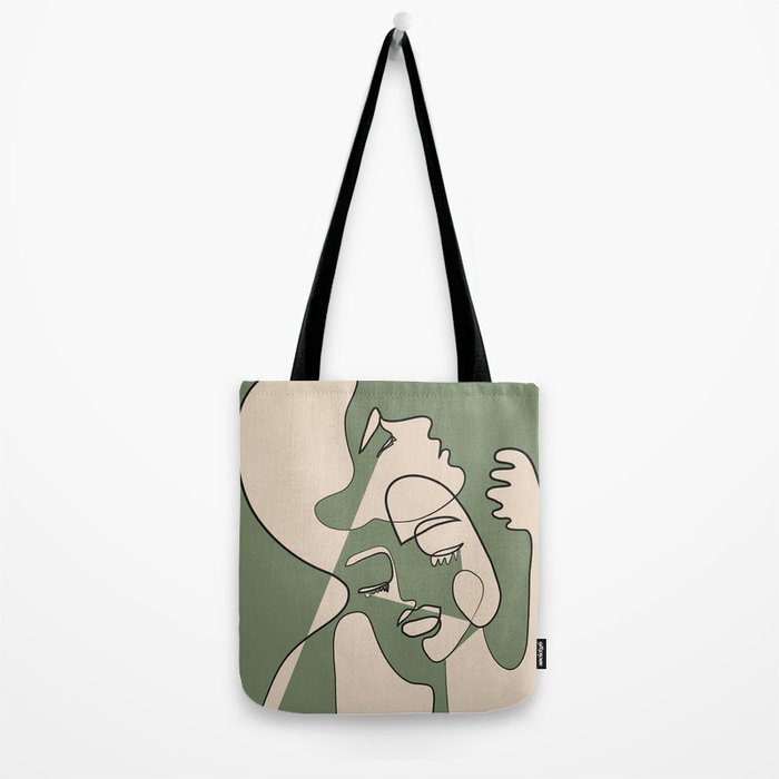 Abstract Faces 7 Tote Bag Gallery Image 2