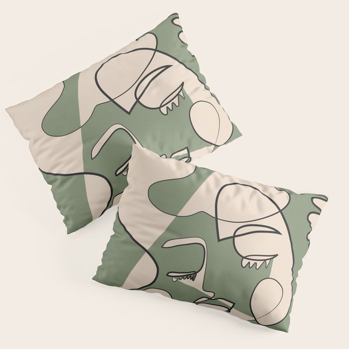 Abstract Faces 7 Pillow Sham Gallery Image 3