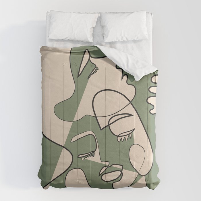 Abstract Faces 7 Comforter Gallery Image 1