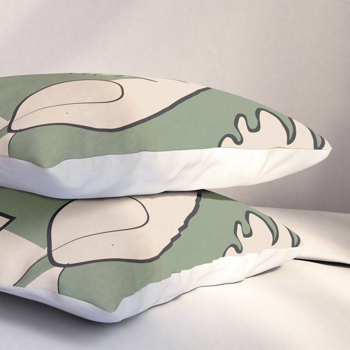 Abstract Faces 7 Pillow Sham Gallery Image 3