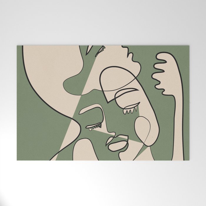 Abstract Faces 7 Welcome Mat Gallery Image 1