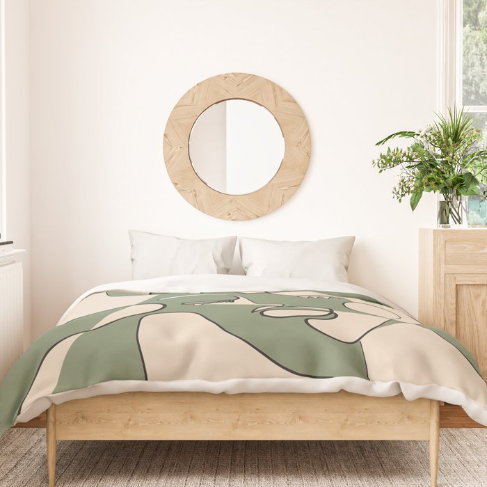 Abstract Faces 7 Duvet Cover Gallery Image 3