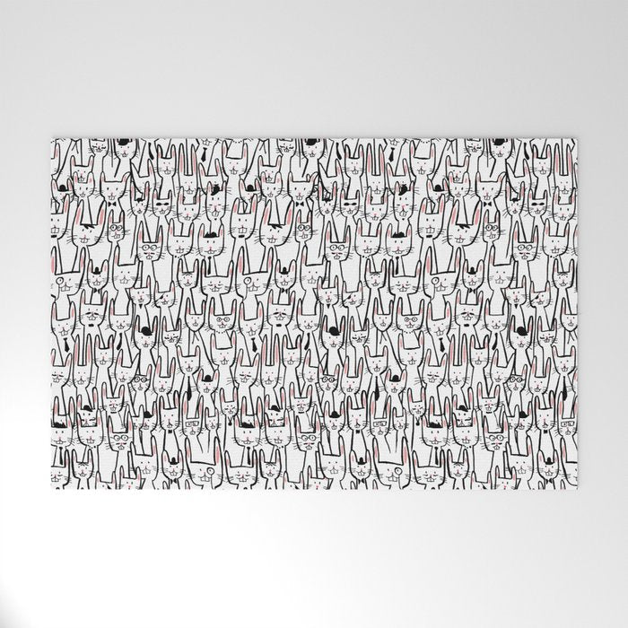 Bunny family Welcome Mat Gallery Image 1
