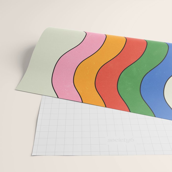 Retro Candy Waves Wrapping Paper Gallery Image 2