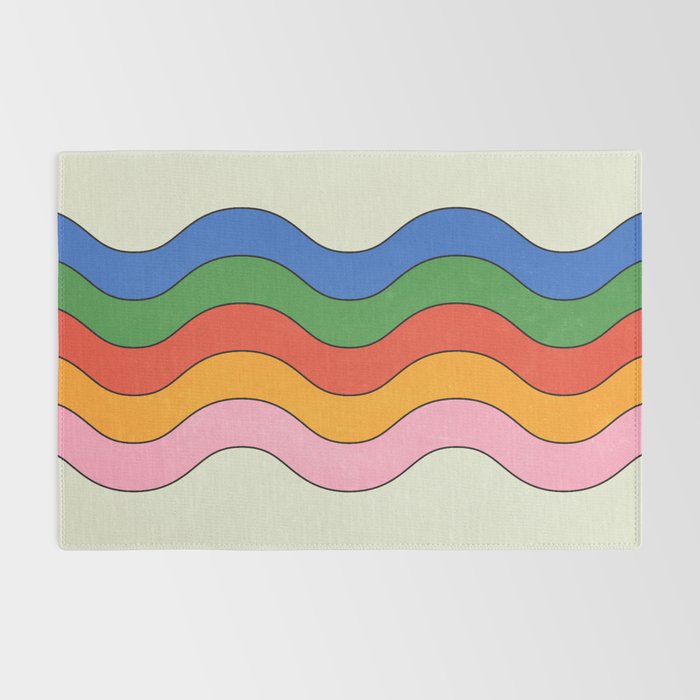 Retro Candy Waves Rug Gallery Image 2