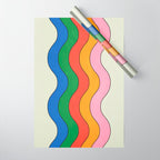 Retro Candy Waves Wrapping Paper Gallery Image 1