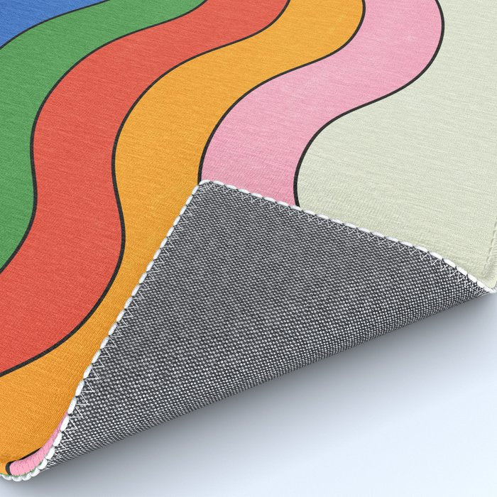 Retro Candy Waves Rug Gallery Image 4