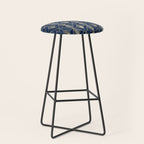 Art Deco Diamonds in Navy and Gold Stool Gallery Image 1