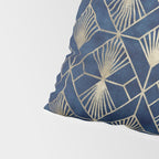 Art Deco Diamonds in Navy and Gold Pillow Sham Gallery Image 4
