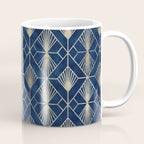 Art Deco Diamonds in Navy and Gold Coffee Mug Gallery Image 1
