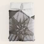 Snowbird, The Magic Garden of Nature, autumn blossom black and white photograph by Karl Blossfeldt Comforter Gallery Image 6
