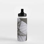 Snowbird, The Magic Garden of Nature, autumn blossom black and white photograph by Karl Blossfeldt Water Bottle Gallery Image 2