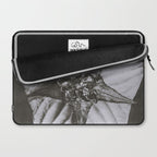 Snowbird, The Magic Garden of Nature, autumn blossom black and white photograph by Karl Blossfeldt Laptop Sleeve Gallery Image 2