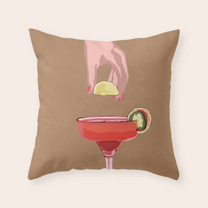 Cocktail Time 1 Throw Pillow Gallery Image 6