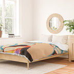 SMILING WOMAN AND SUNSHINE Duvet Cover Gallery Image 2
