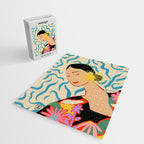 SMILING WOMAN AND SUNSHINE Jigsaw Puzzle Gallery Image 2