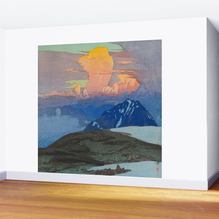 Japan Alps Vintage Beautiful Japanese Woodblock Print Hiroshi Yoshida Landscape Wall Mural Gallery Image 2
