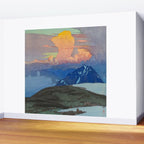 Japan Alps Vintage Beautiful Japanese Woodblock Print Hiroshi Yoshida Landscape Wall Mural Gallery Image 2