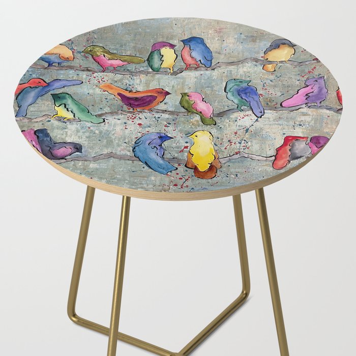 Colorful Birds Banter Side Table Gallery Image 2